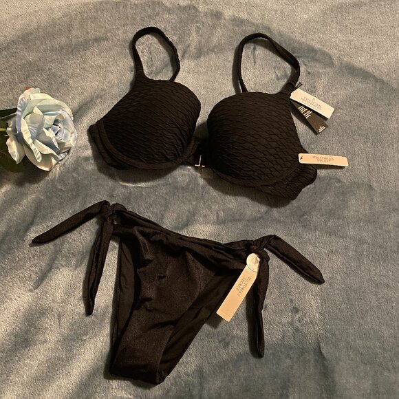 Victoria's Secret Other - Victoria's Secret, Bikini, Icon Push-up Top, & Tie Side Brazilian Bottoms
